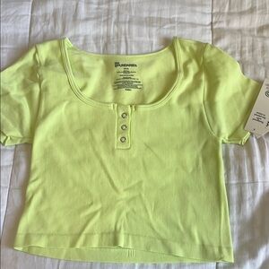 No Boundaries Lime Green Crop Top